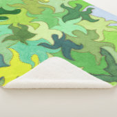 Abstrakte Dschungeldecke Sherpadecke (3/4)