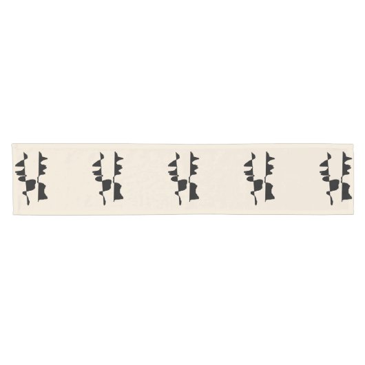 Abstrakte Dual-Face-Eleganz Kurzer Tischläufer (Horizontal)