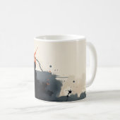 Abstrakte Dunkelheit Kaffeetasse (VorderseiteRechts)