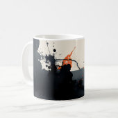Abstrakte Dunkelheit Kaffeetasse (Vorderseite Links)