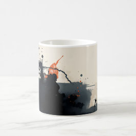 Abstrakte Dunkelheit Kaffeetasse