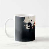Abstrakte Dunkelheit Kaffeetasse (Links)