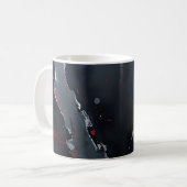Abstrakte Dunkelheit Kaffeetasse (Vorderseite Links)