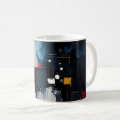 Abstrakte Dunkelheit Kaffeetasse (VorderseiteRechts)