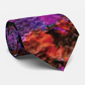 Abstrakte dunkle Farben Krawatte (Gerollt)