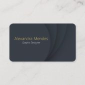 Abstrakte dunkle Form - Visitenkarte (Vorderseite)