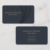 Abstrakte dunkle Form - Visitenkarte (Vorne/Hinten)