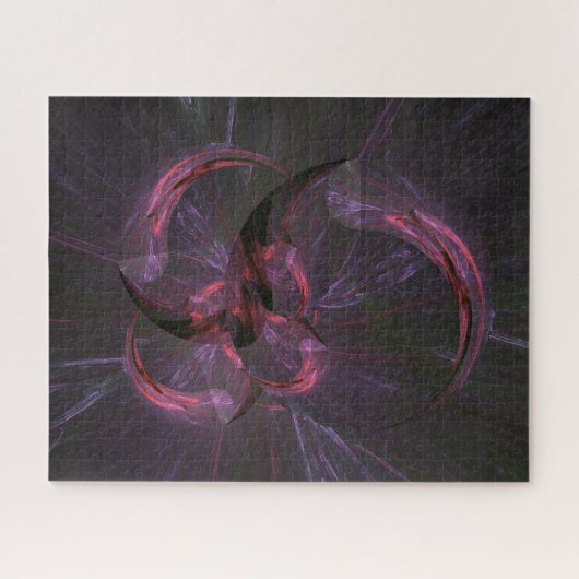 Abstrakte Dunkle Gotische Fraktal Kunst Puzzle (Horizontal)