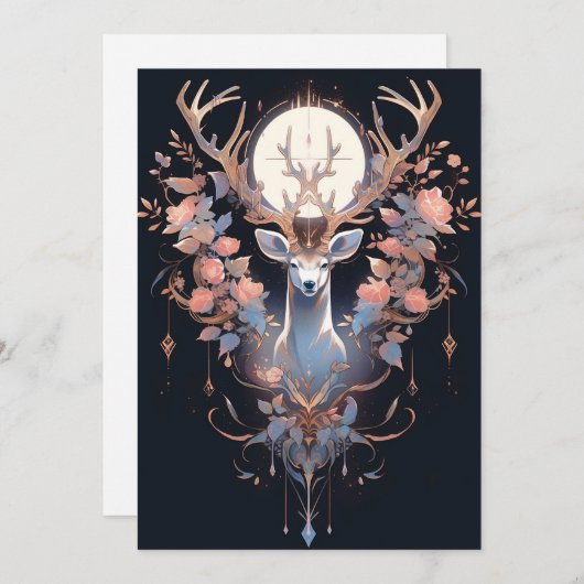 Abstrakte Dunkle Weihnachtskarten Feiertagskarte (Vorne/Hinten)