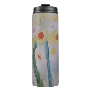 Abstrakte Dünndarmen Thermal Tumbler Thermosbecher