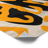 Abstrakte duotone Formen des Mitteljahrhunderts Poster (Ecke)