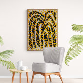 Abstrakte duotone Formen des Mitteljahrhunderts Poster