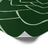 Abstrakte, durchsichtige dunkelgrüne Printmedien Poster (Ecke)