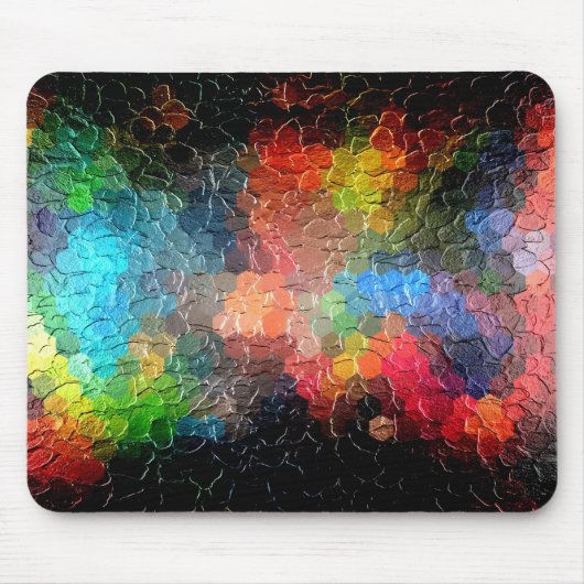 Abstrakte dynamische Farben der Malerei-| Mousepad (Vorne)