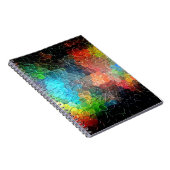 Abstrakte dynamische Farben der Malerei-| Notizblock (Rechte Seite)