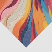 Abstrakte, dynamische Regenbogenstreifen Seidenpapier (Ausschnitt)
