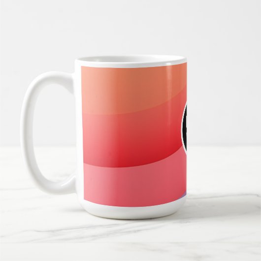 Abstrakte dynamische Regenbogenwälder | Logo hinzu Kaffeetasse (Links)