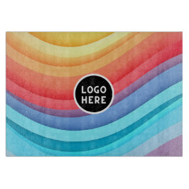 Abstrakte dynamische Regenbogenwälder | Logo hinzu Schneidebrett