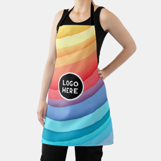 Abstrakte dynamische Regenbogenwälder | Logo hinzu Schürze (InSitu)