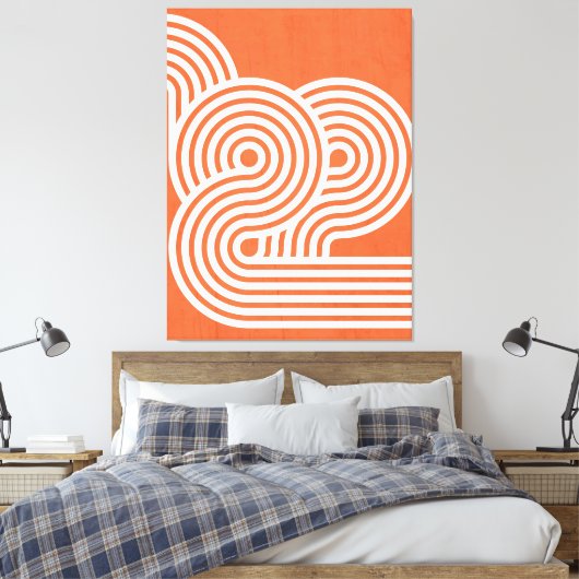 Abstrakte dynamische Rhythmen Leinwanddruck (Insitu (Schlafzimmer))