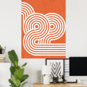 Abstrakte dynamische Rhythmen Poster (Heimbüro)