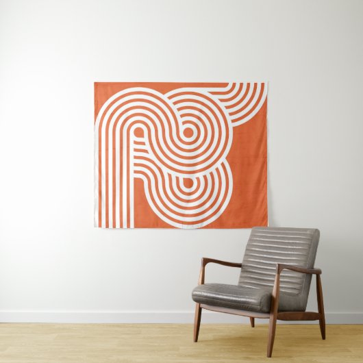 Abstrakte dynamische Rhythmen Wandteppich (Beispiel (Horizontal))