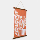 Abstrakte dynamische Rhythmen Wandteppich Mit Holzrahmen (Gewinkelt)