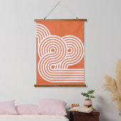 Abstrakte dynamische Rhythmen Wandteppich Mit Holzrahmen (Schlafzimmer)