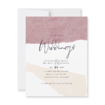 Abstrakte Earth Tone Wedding lädt zu einem kosteng