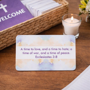 Abstrakte Ecclesiastes 3:8 KJV Bibelvers  Visitenkarte