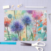 Abstrakte Echinops-Blume Seidenpapier (Handwerk)