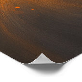 Abstrakte Echos der Flamme Poster (Ecke)