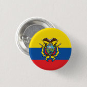 Abstrakte Ecuador-Flagge, Republik von Button (Vorne & Hinten)