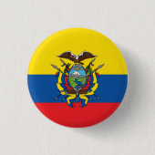 Abstrakte Ecuador-Flagge, Republik von Button (Vorderseite)