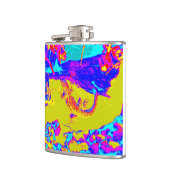 abstrakte Eidechsenflasche Flachmann (Links)
