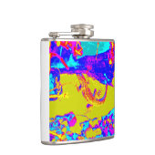 abstrakte Eidechsenflasche Flachmann (Rechts)