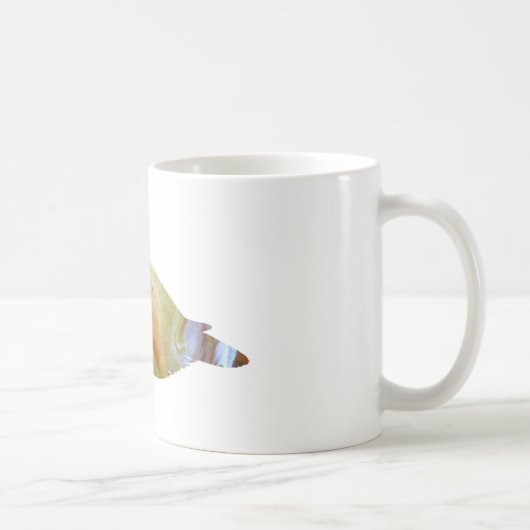 Abstrakte Eiderentenenten-Silhouette Kaffeetasse (Rechts)