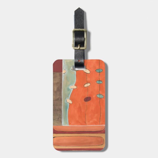 Abstrakte Eierparade von Erica J. Vess Gepäckanhänger (Vorderseite vertikal)