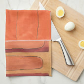 Abstrakte Eierparade von Erica J. Vess Handtuch (Viertel Falte)