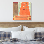 Abstrakte Eierparade von Erica J. Vess Leinwanddruck (Insitu (Schlafzimmer))