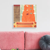 Abstrakte Eierparade von Erica J. Vess Leinwanddruck (Insitu (Wohnzimmer))