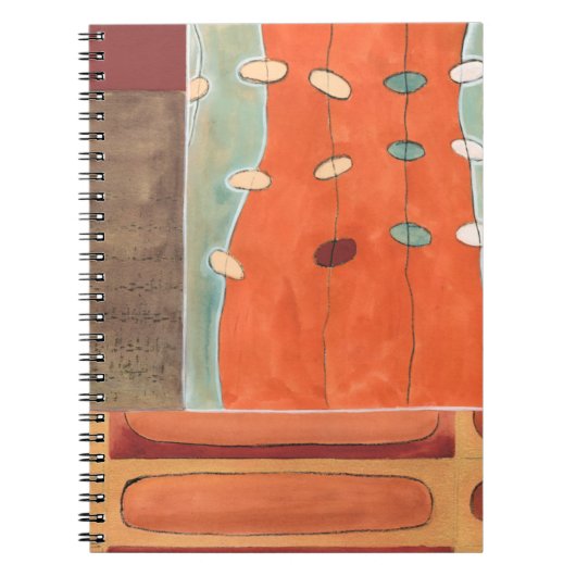 Abstrakte Eierparade von Erica J. Vess Notizblock (Vorderseite)