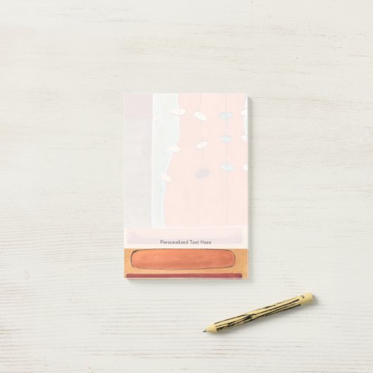 Abstrakte Eierparade von Erica J. Vess Post-it Klebezettel (Auf Schreibtisch)