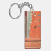 Abstrakte Eierparade von Erica J. Vess Schlüsselanhänger (Vorderseite links)