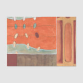 Abstrakte Eierparade von Erica J. Vess Seidenpapier (Vorderseite)