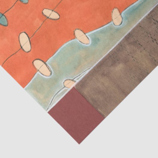 Abstrakte Eierparade von Erica J. Vess Seidenpapier (Ausschnitt)