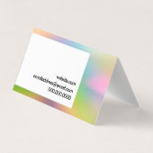 Abstrakte einfache Farbe Visitenkarten (Rückseite)