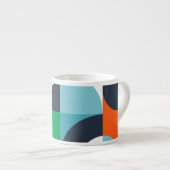 Abstrakte, einfache Formen Espressotasse (Vorderseite Rechts)