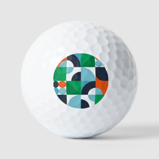 Abstrakte, einfache Formen Golfball (Vorderseite)