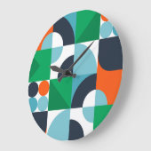 Abstrakte, einfache Formen Große Wanduhr (Winkel)